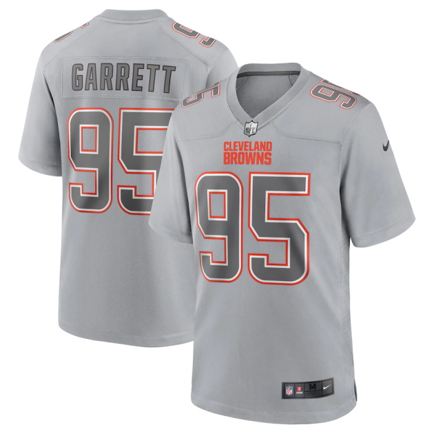 mens nike myles garrett gray cleveland browns atmosphere fashion game jersey